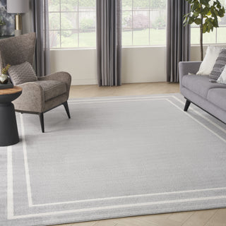 Nourison Essentials NRE02 Grey/Ivory Area Rug Main Image