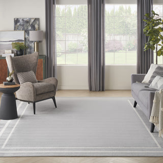 Nourison Essentials NRE02 Grey/Ivory Area Rug Main Image