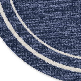 Nourison Essentials NRE02 Navy/Ivory Area Rug Main Image