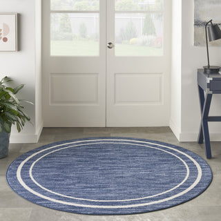 Nourison Essentials NRE02 Navy/Ivory Area Rug Main Image