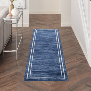 Nourison Essentials NRE02 Navy/Ivory Area Rug Main Image