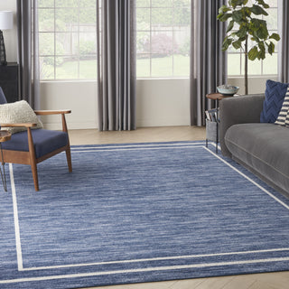 Nourison Essentials NRE02 Navy/Ivory Area Rug Main Image