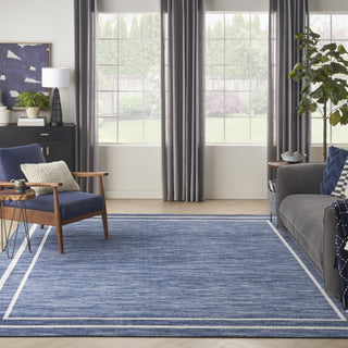 Nourison Essentials NRE02 Navy/Ivory Area Rug Main Image