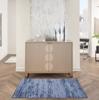 Nourison Essentials NRE03 Denim Area Rug Texture Image