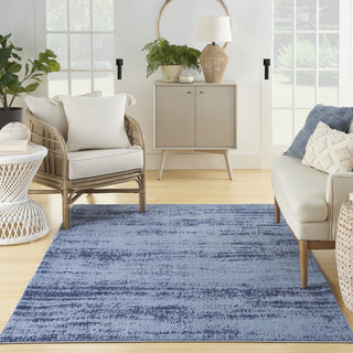 Nourison Essentials NRE03 Denim Area Rug Detail Image