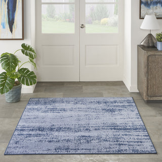 Nourison Essentials NRE03 Denim Area Rug Room Image