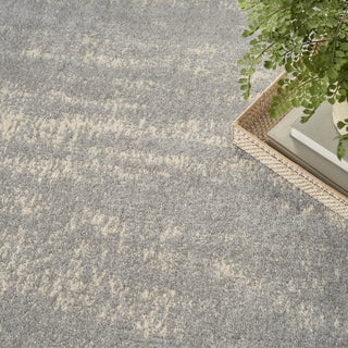 Nourison Essentials NRE03 Grey/Beige Area Rug Detail Image