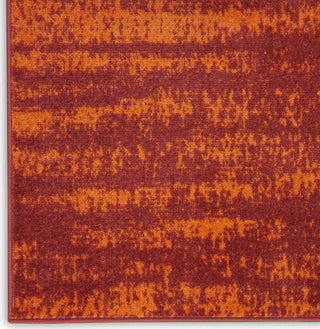 Nourison Essentials NRE03 Red Area Rug Texture Image