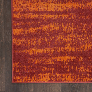 Nourison Essentials NRE03 Red Area Rug Texture Image