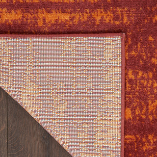 Nourison Essentials NRE03 Red Area Rug Detail Image