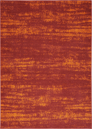 Nourison Essentials NRE03 Red Area Rug Detail Image