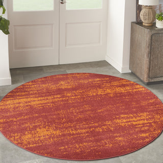 Nourison Essentials NRE03 Red Area Rug Main Image