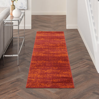 Nourison Essentials NRE03 Red Area Rug Main Image