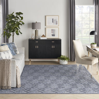 Nourison Versatile NRV01 Denim Blue Area Rug Main Image