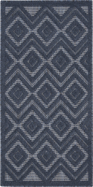 Nourison Versatile NRV01 Navy Blue Area Rug Room Image