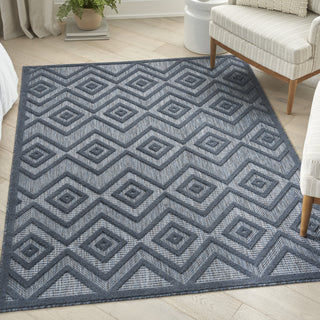 Nourison Versatile NRV01 Navy Blue Area Rug Room Image