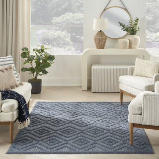 Nourison Versatile NRV01 Navy Blue Area Rug Room Image