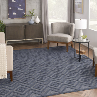 Nourison Versatile NRV01 Navy Blue Area Rug Main Image