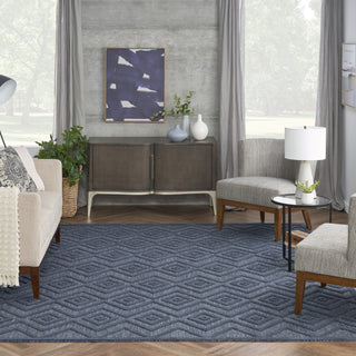 Nourison Versatile NRV01 Navy Blue Area Rug Main Image