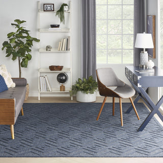 Nourison Versatile NRV01 Navy Blue Area Rug Main Image