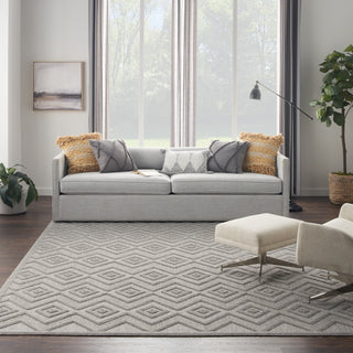 Nourison Versatile NRV01 Silver Grey Area Rug Main Image