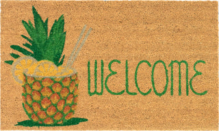 Trans Ocean Natura 2096/12 Welcome Pineapple Natural by Liora Manne