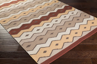 Surya Native NTV-7004 Taupe Hand Woven Area Rug by Aimee Wilder 5x8 Corner