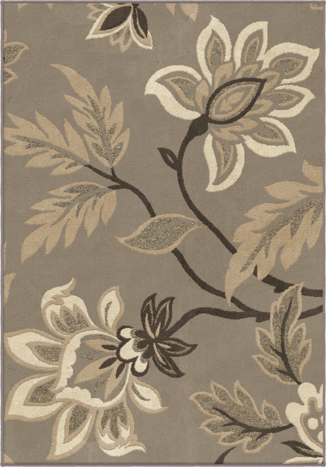 Orian Rugs Nuance Lily Taupe Area Rug main image
