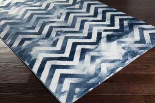 Surya Nova NVA-3000 Navy Machine Woven Area Rug Corner Shot
