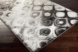 Surya Nova NVA-3008 Black Machine Woven Area Rug Corner Shot