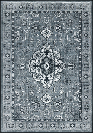 Surya Nova NVA-3039 Medium Gray Light Charcoal Black Area Rug main image