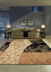 Momeni New Wave NW-01 Willow Black Area Rug Roomshot Feature