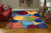 Momeni New Wave NW-37 Multi Area Rug Roomshot Feature