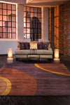 Momeni New Wave NW-80 Plum Area Rug Roomshot Feature