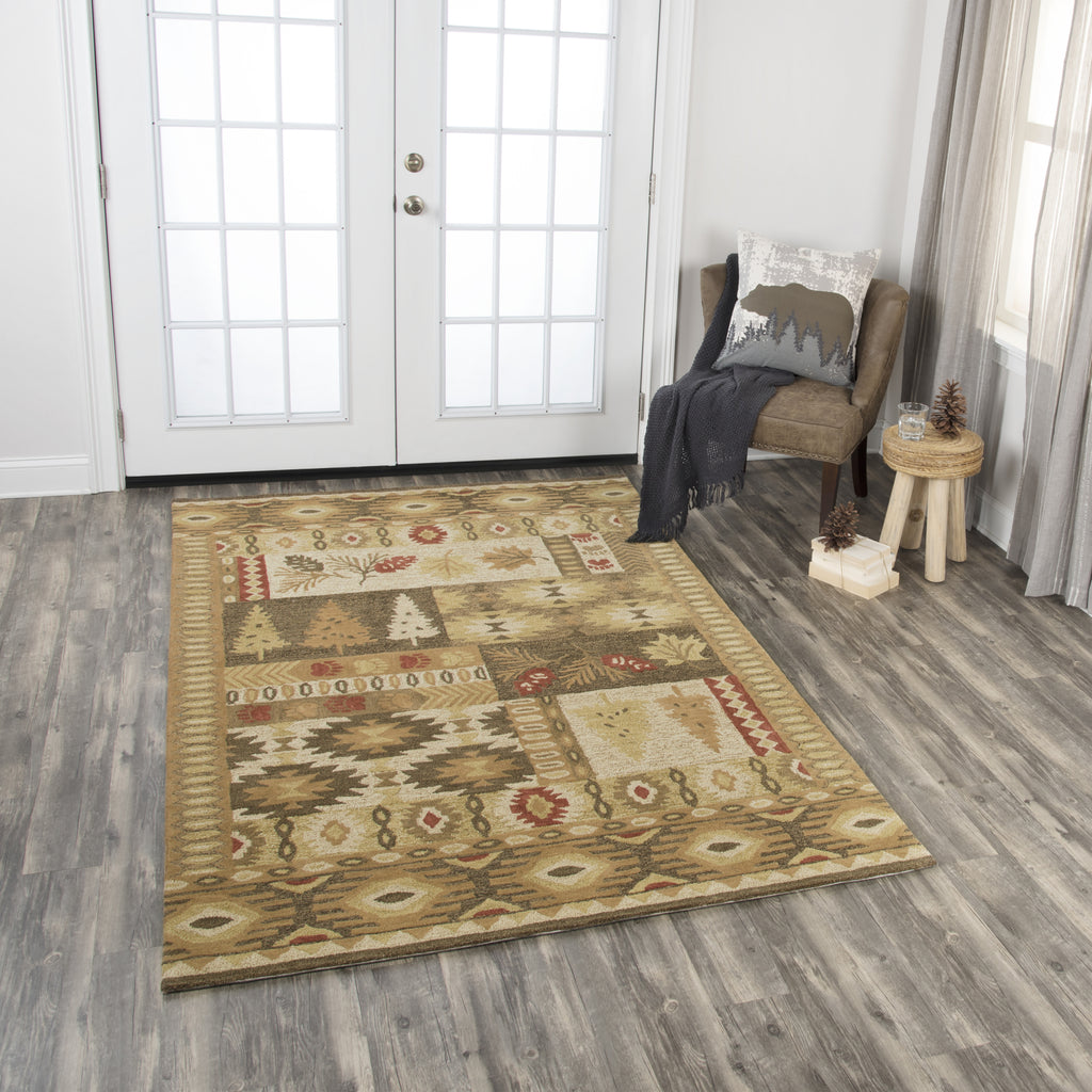 Rizzy Northwoods NWD105 Brown Area Rug  Feature