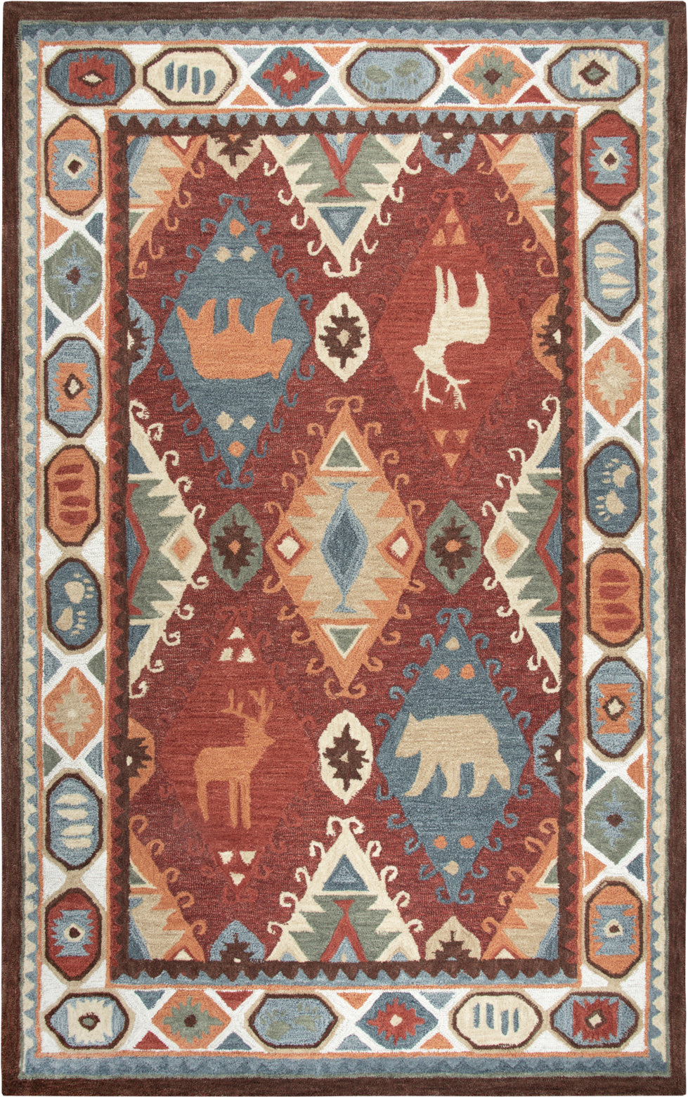 Rizzy Northwoods NWD106 Red Area Rug main image