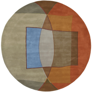 Surya Naya NY-5024 Light Gray Area Rug by Kathryn Doherty 7'9'' Round