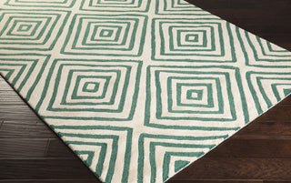 Surya Naya NY-5234 Emerald/Kelly Green Hand Tufted Area Rug 5x8 Corner
