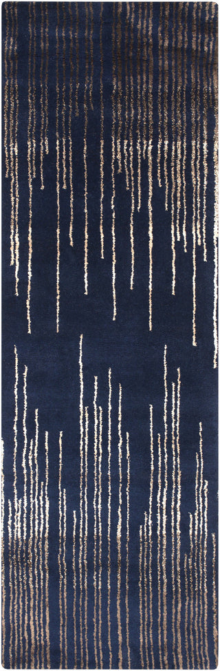 Surya Naya NY-5237 Navy Area Rug 2'6'' x 8' Runner