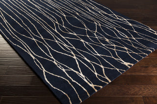 Surya Naya NY-5239 Navy Hand Tufted Area Rug 5x8 Corner