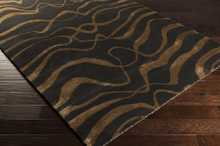 Surya Naya NY-5240 Charcoal Hand Tufted Area Rug 5x8 Corner