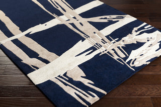 Surya Naya NY-5245 Navy Hand Tufted Area Rug 5x8 Corner