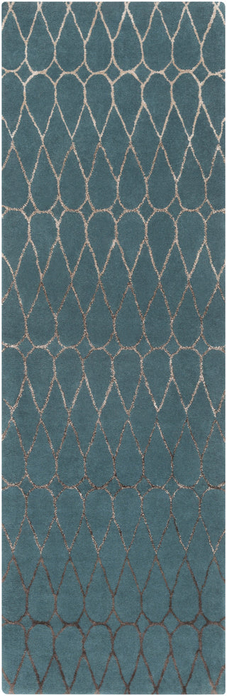 Surya Naya NY-5246 Teal Area Rug 2'6'' x 8' Runner