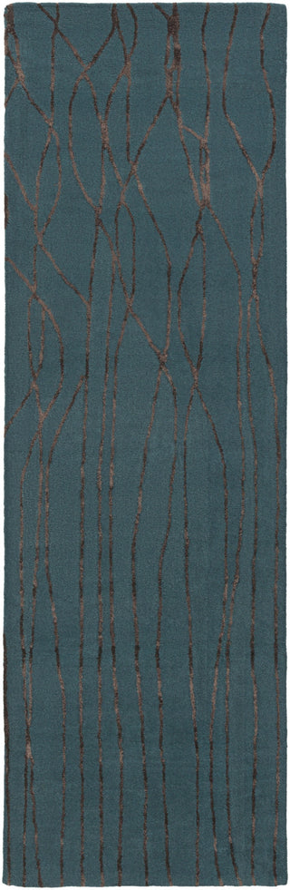 Surya Naya NY-5254 Teal Area Rug 2'6'' x 8' Runner