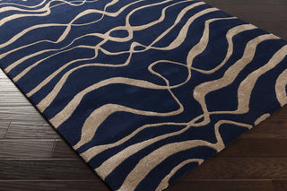 Surya Naya NY-5256 Navy Hand Tufted Area Rug 5x8 Corner