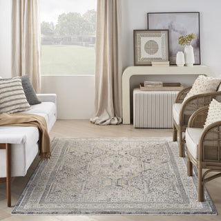 Nourison Nyle NYE01 Ivory Charcoal Area Rug Room Image