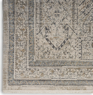 Nourison Nyle NYE01 Ivory/Grey/Blue Area Rug Texture Image