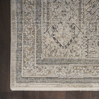 Nourison Nyle NYE01 Ivory/Grey/Blue Area Rug Texture Image