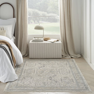 Nourison Nyle NYE01 Ivory/Grey/Blue Area Rug Room Image