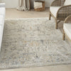Nourison Nyle NYE02 Ivory Taupe Area Rug Room Image